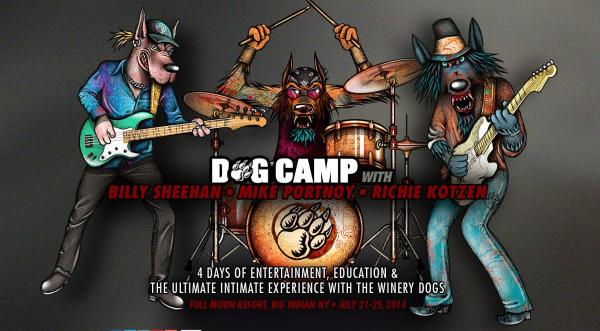 Ilustraciones de "The Winery Dogs" para el DOG CAMP