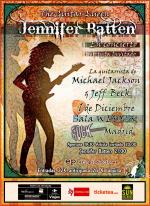 Cartel para el concierto de Jennifer Batten (la guitarrista de Michael Jackson)
