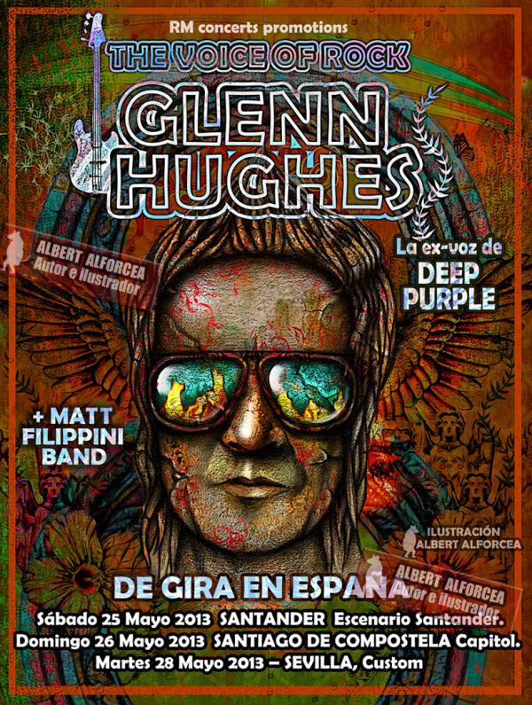 Cartel de la gira española de Glenn Hughes