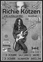 Cartell de la gira espanyola de Richie Kotzen